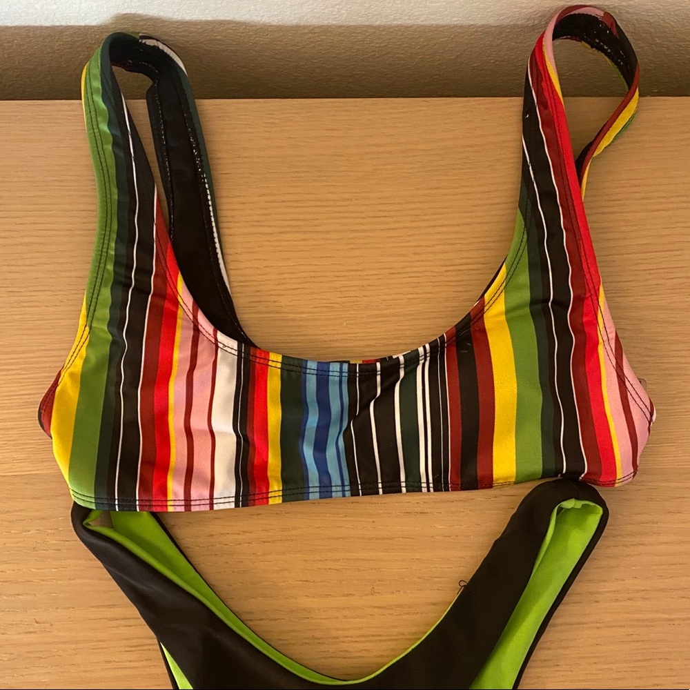 Colorful Bikini Top & Bottom (set)